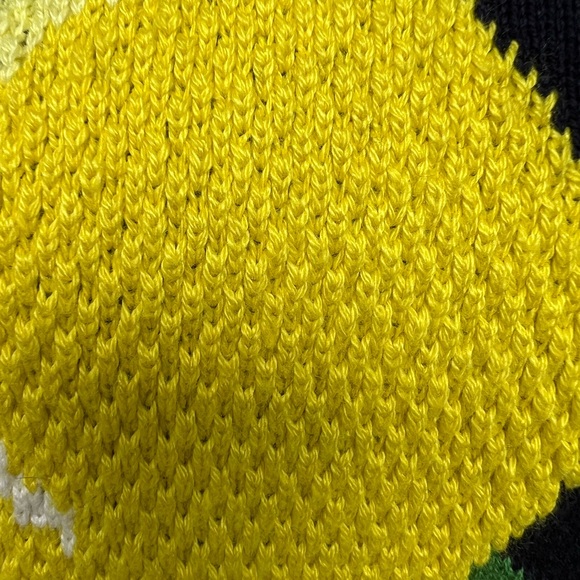 Talbots Lemon 🍋 Floral Crew Neck Sweater - Picture 6 of 7